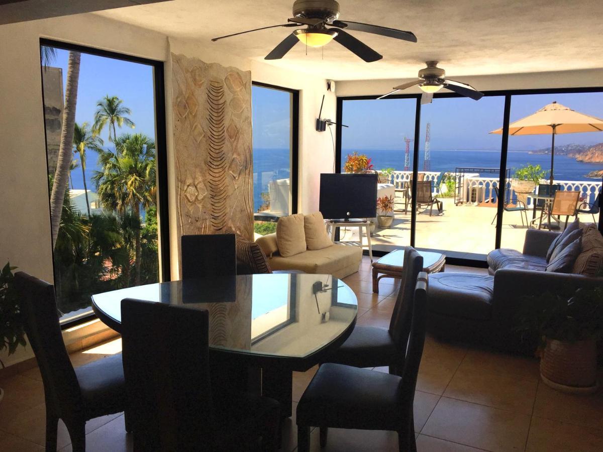 Villa Penthouse Vlm Gran Terraza 200 Metros Vista Inmejorable Piscina Gigante Acapulco Exterior foto
