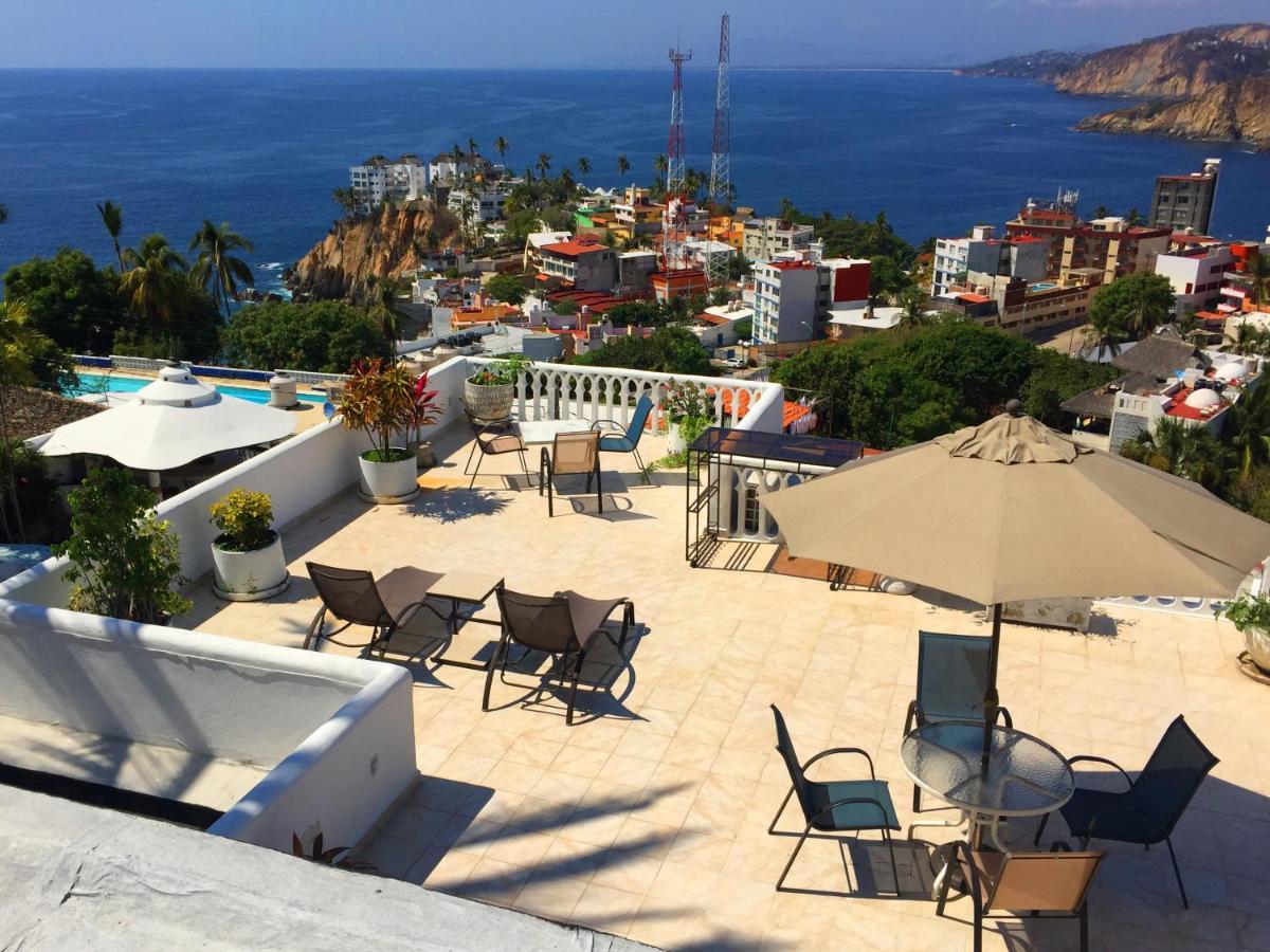 Villa Penthouse Vlm Gran Terraza 200 Metros Vista Inmejorable Piscina Gigante Acapulco Exterior foto