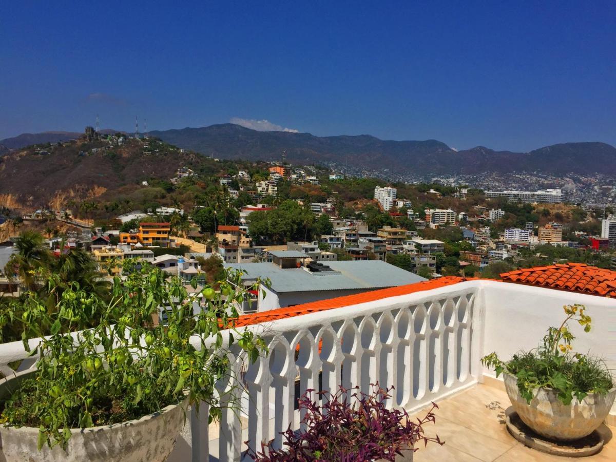Villa Penthouse Vlm Gran Terraza 200 Metros Vista Inmejorable Piscina Gigante Acapulco Exterior foto