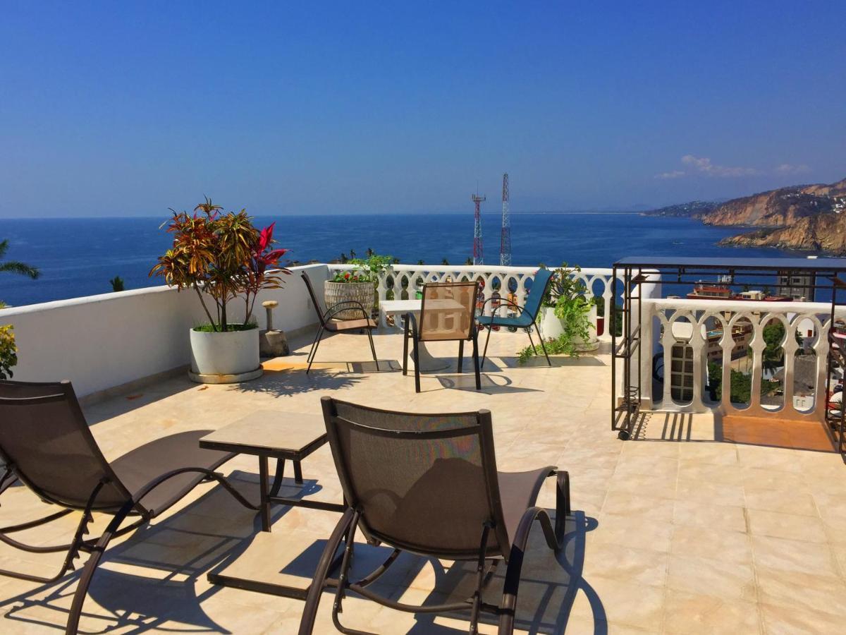 Villa Penthouse Vlm Gran Terraza 200 Metros Vista Inmejorable Piscina Gigante Acapulco Exterior foto