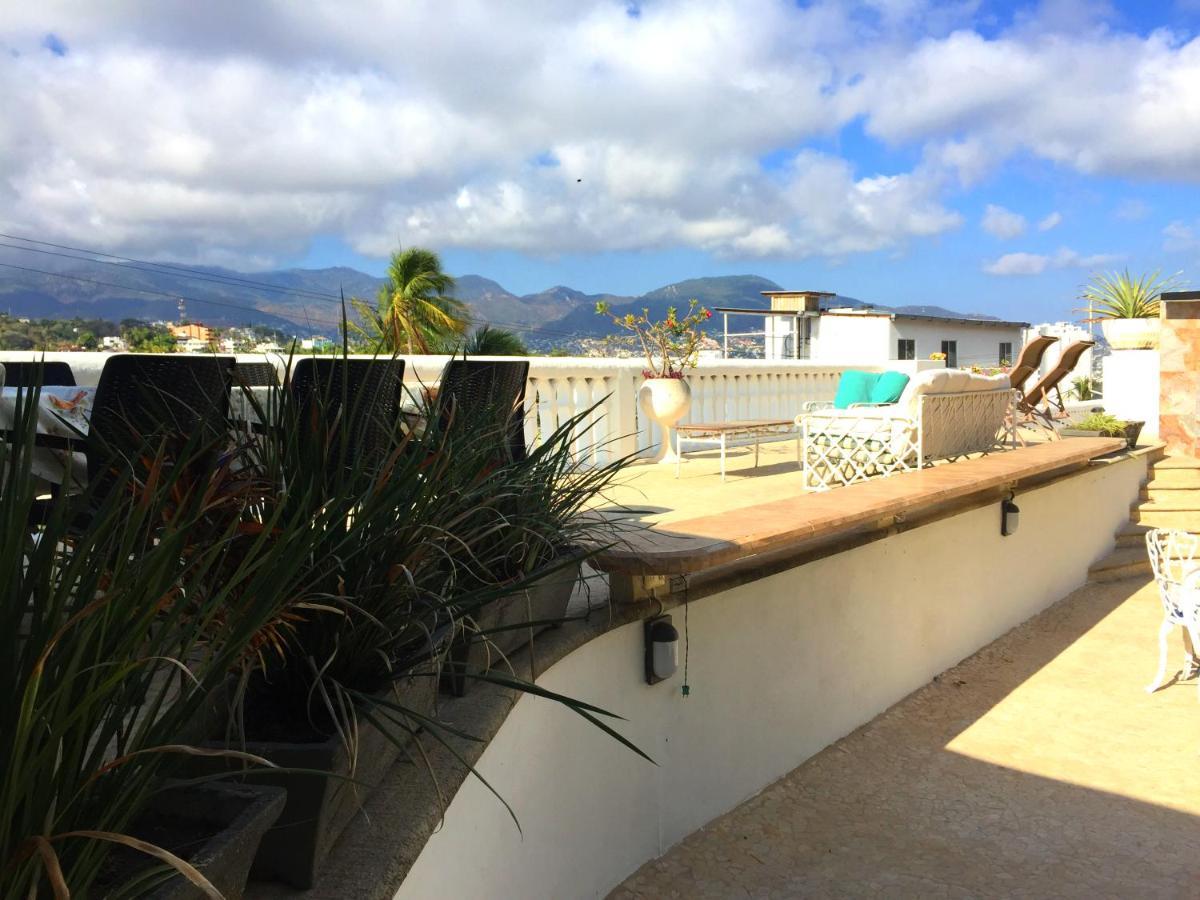 Villa Penthouse Vlm Gran Terraza 200 Metros Vista Inmejorable Piscina Gigante Acapulco Exterior foto